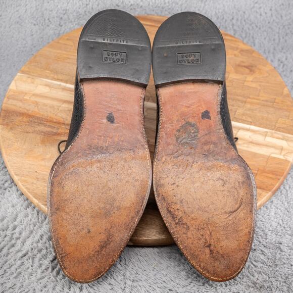 Vtg Men's Footjoy Classics Genuine Sharkskin Split Toe Oxford Size 10.5 A/C - Picture 11 of 11